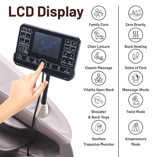 4D AI electric massage chair panel